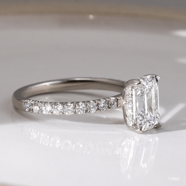 Sadie Petite Platinum Engagement Ring