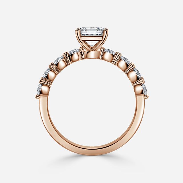 Veronica Rose Gold Unique Engagement Ring