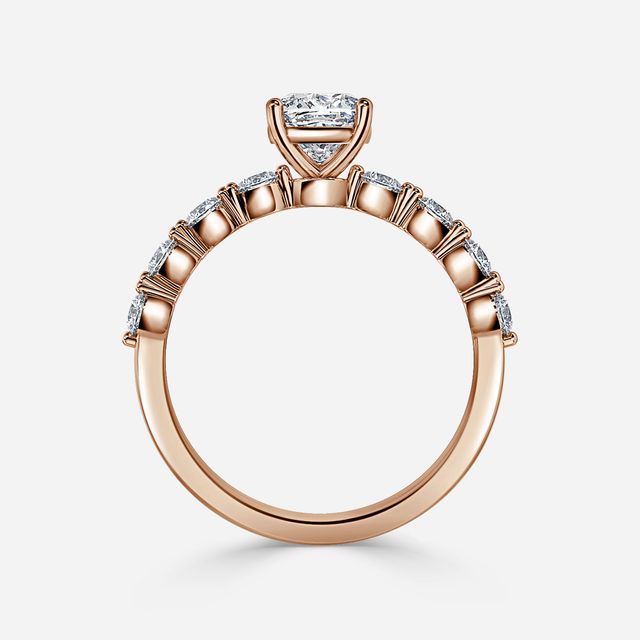 Veronica Rose Gold Unique Engagement Ring