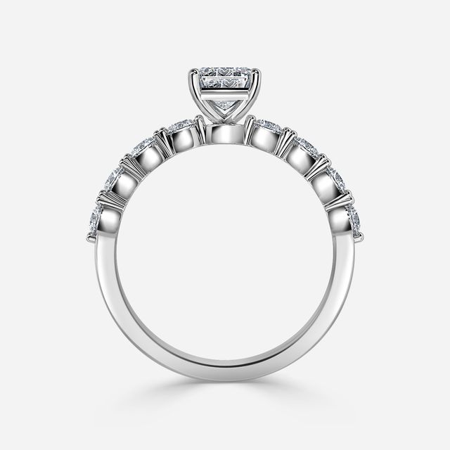 Veronica White Gold Unique Engagement Ring