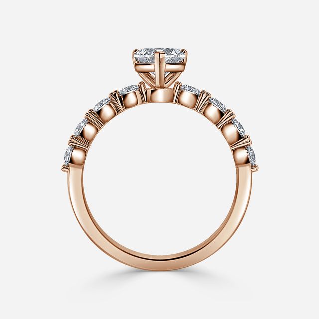 Veronica Rose Gold Unique Engagement Ring