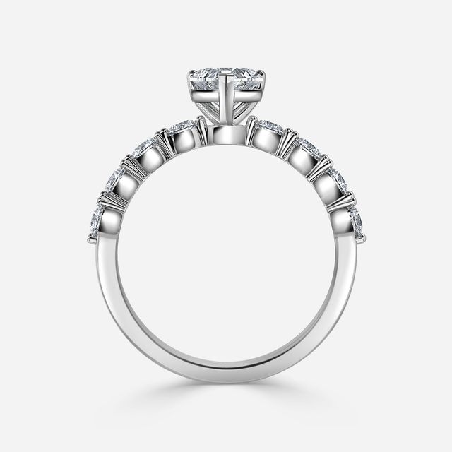 Veronica White Gold Unique Engagement Ring