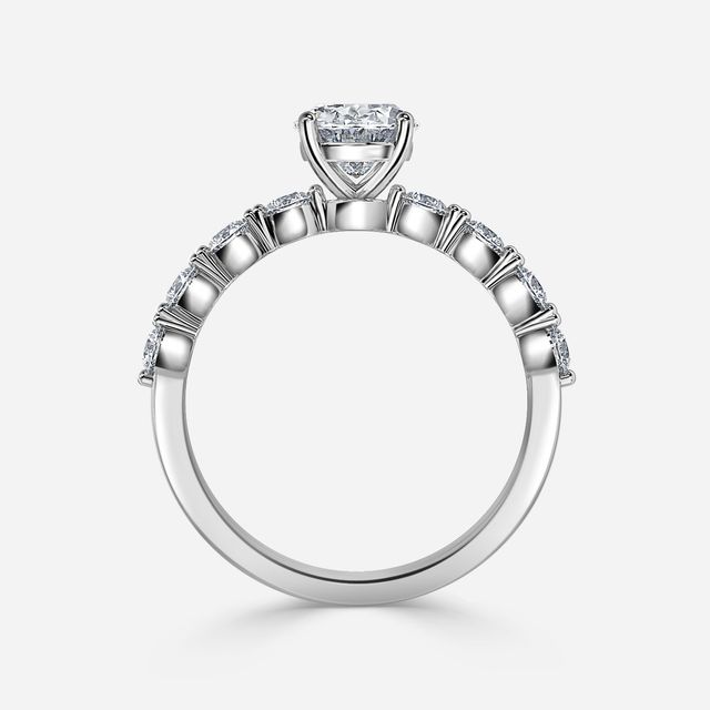 Veronica Platinum Unique Engagement Ring