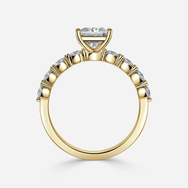 Veronica Yellow Gold Unique Engagement Ring