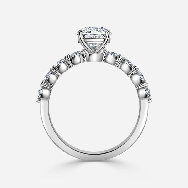 Veronica White Gold Unique Engagement Ring