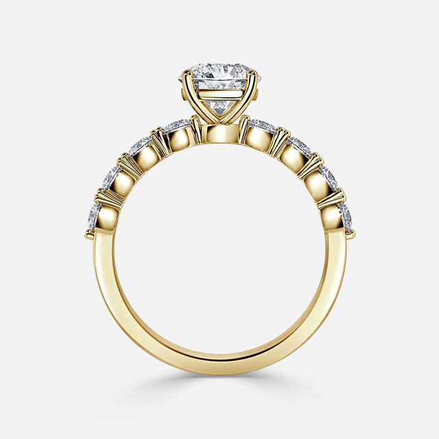 Veronica Yellow Gold Unique Engagement Ring