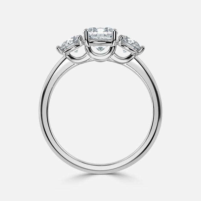 Trinity White Gold Trilogy Engagement Ring