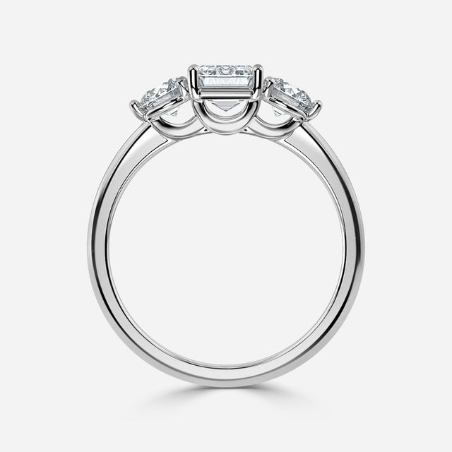 Trinity White Gold Trilogy Engagement Ring