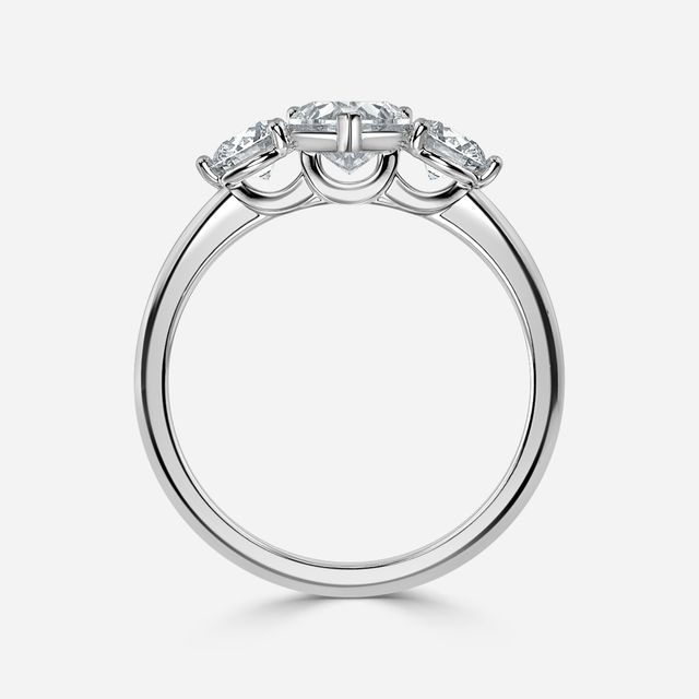 Trinity White Gold Trilogy Engagement Ring