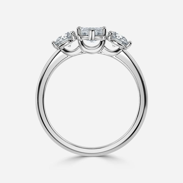 Trinity White Gold Trilogy Engagement Ring