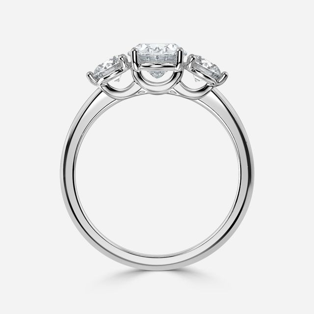 Trinity White Gold Trilogy Engagement Ring