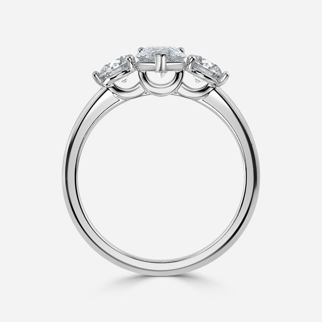 Trinity Platinum Trilogy Engagement Ring