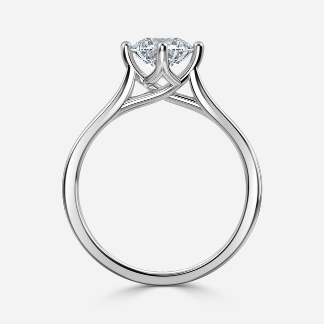 Roxana Platinum solitaire Engagement Ring