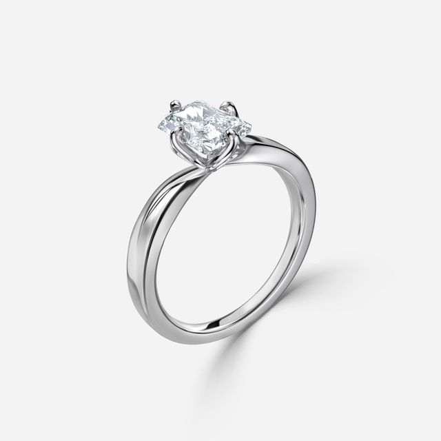 Vri Platinum Solitaire Engagement Ring