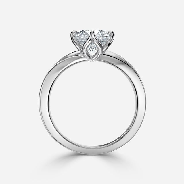 Vri White Gold Solitaire Engagement Ring