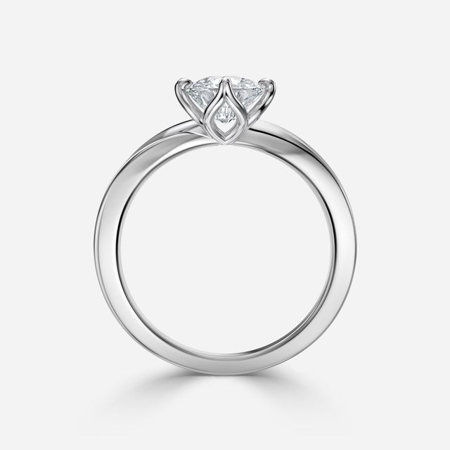 Vri White Gold Solitaire Engagement Ring