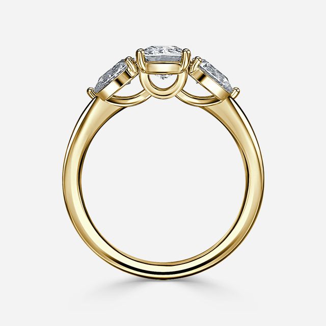 Vivian Yellow Gold Engagement Ring