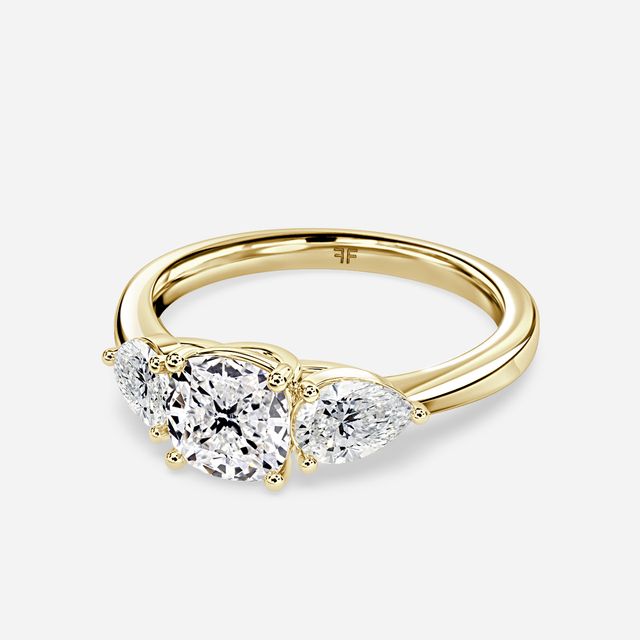 Vivian Yellow Gold Engagement Ring