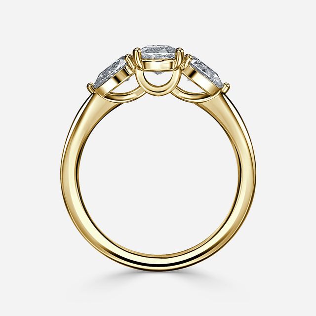 Vivian Yellow Gold Engagement Ring