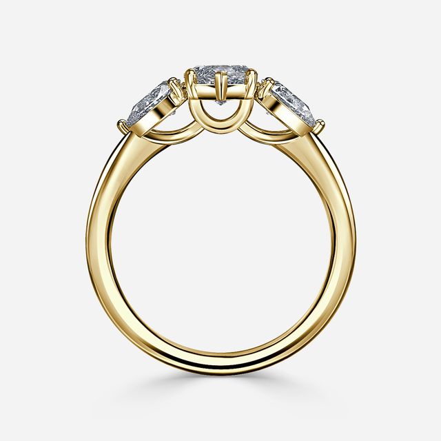 Vivian Yellow Gold Engagement Ring