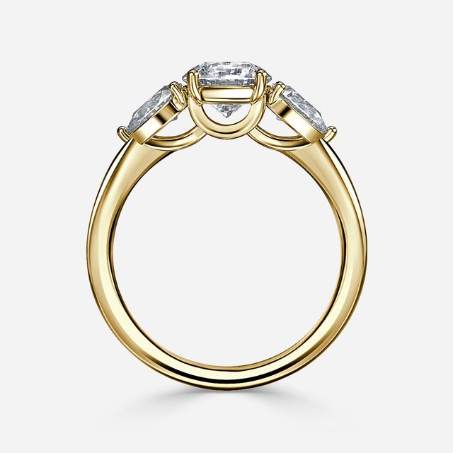 Vivian Yellow Gold Engagement Ring