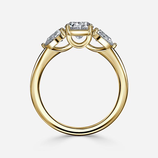 Vivian Yellow Gold Engagement Ring