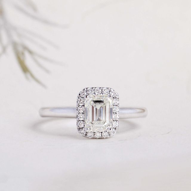 Ava Platinum Engagement Ring