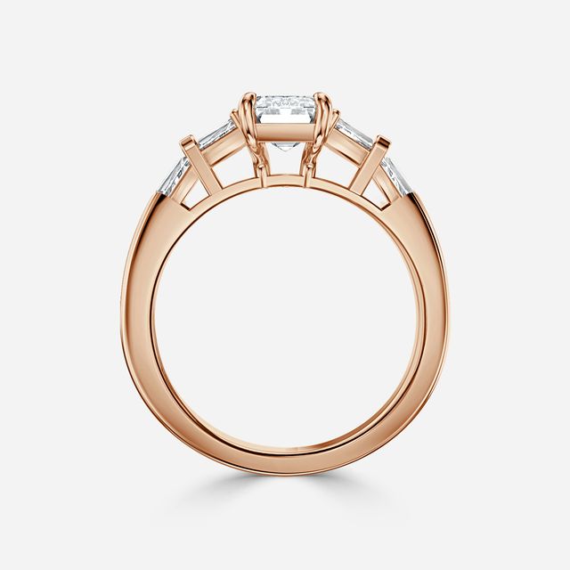 Lillian Rose Gold Trilogy Engagement Ring