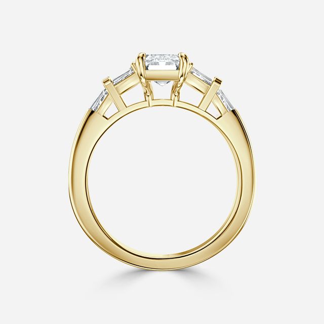 Lillian Yellow Gold Trilogy Engagement Ring