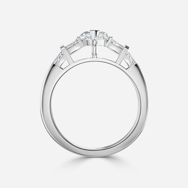 Lillian White Gold Trilogy Engagement Ring
