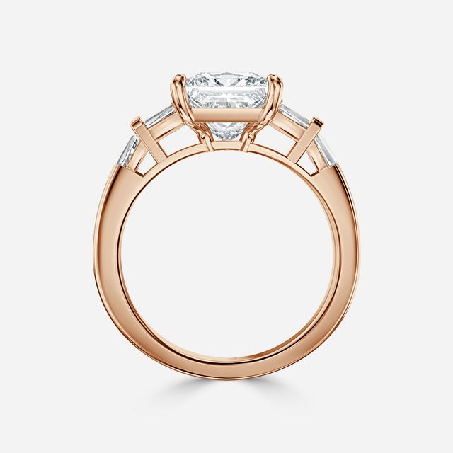 Lillian Rose Gold Trilogy Engagement Ring