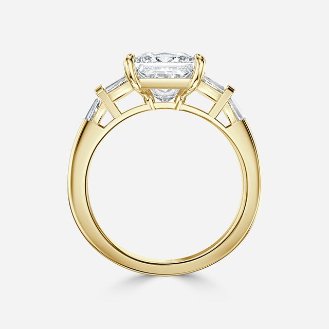 Lillian Yellow Gold Trilogy Engagement Ring