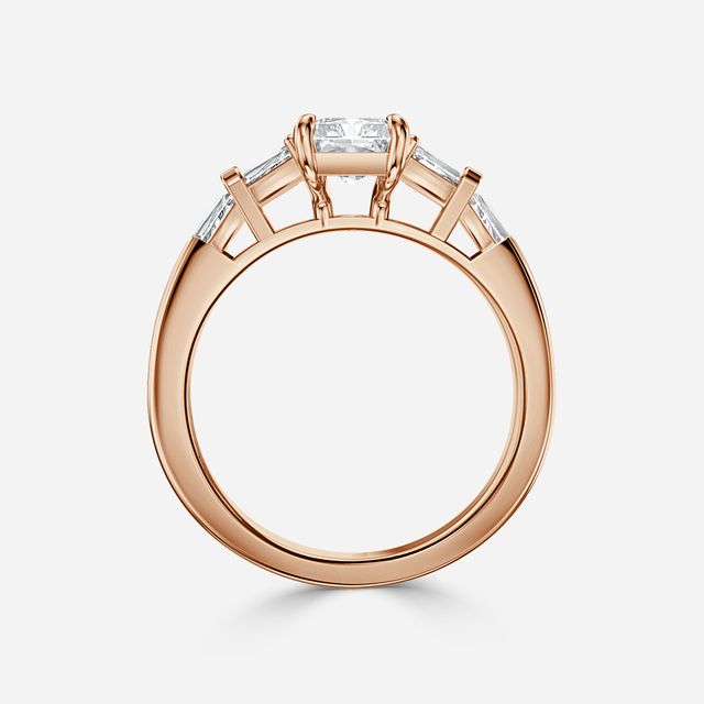 Lillian Rose Gold Trilogy Engagement Ring