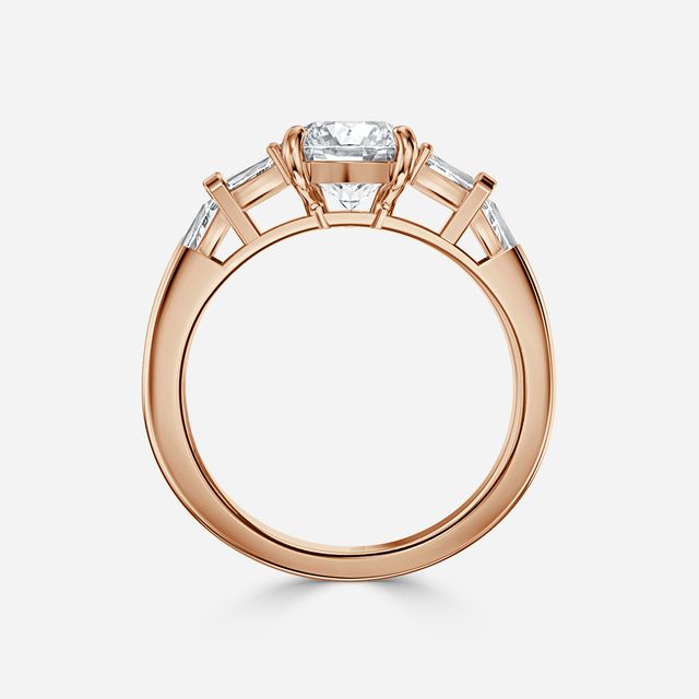 Lillian Rose Gold Trilogy Engagement Ring