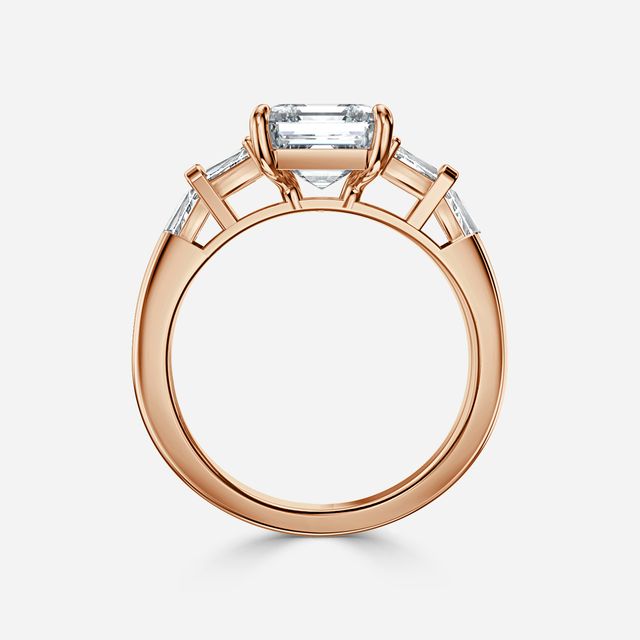 Lillian Rose Gold Trilogy Engagement Ring