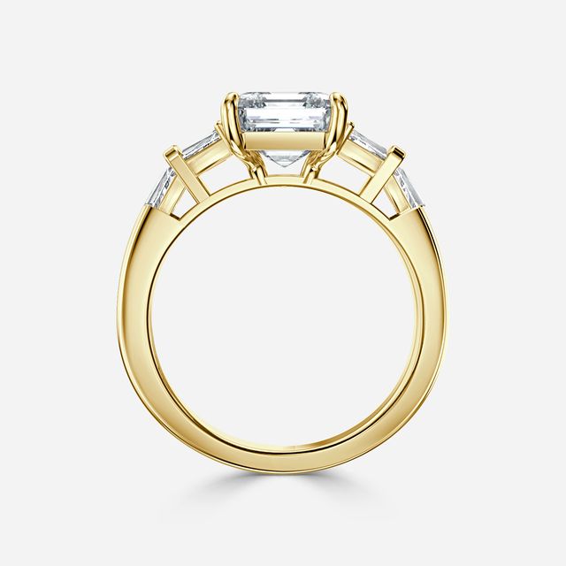 Lillian Yellow Gold Trilogy Engagement Ring