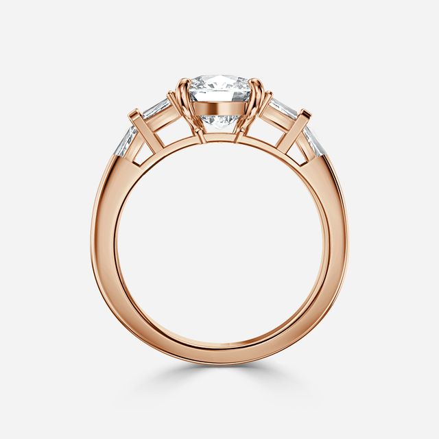 Lillian Rose Gold Trilogy Engagement Ring
