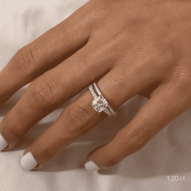 Josephine Platinum Pave Engagement Ring