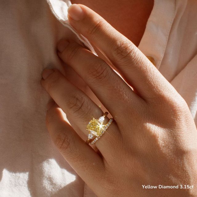 Vivian Yellow Gold Engagement Ring