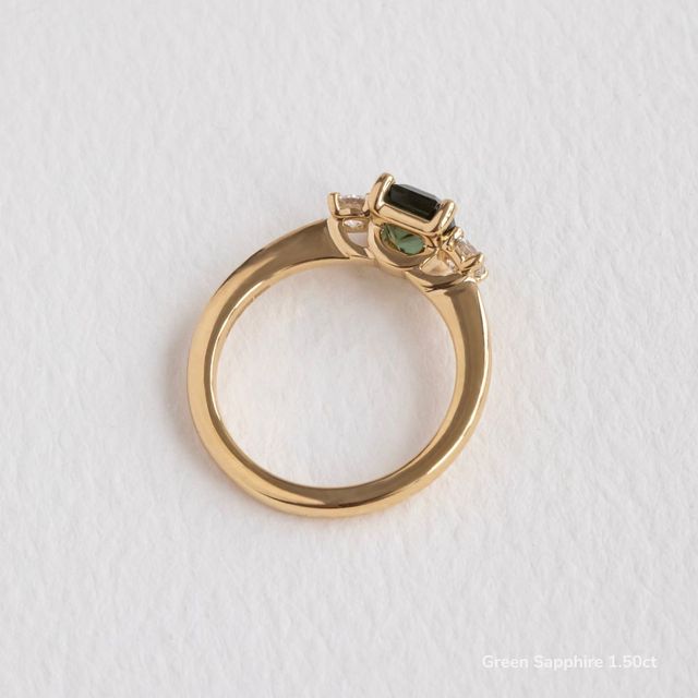 Trinity Yellow Gold Trilogy Engagement Ring