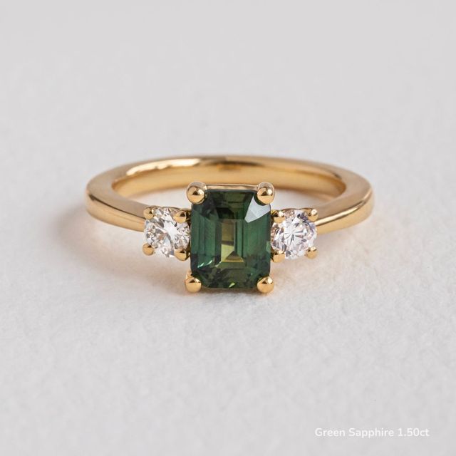 Trinity Yellow Gold Trilogy Engagement Ring