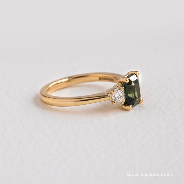 Trinity Yellow Gold Trilogy Engagement Ring