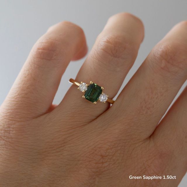 Trinity Yellow Gold Trilogy Engagement Ring