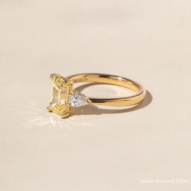 Vivian Yellow Gold Engagement Ring