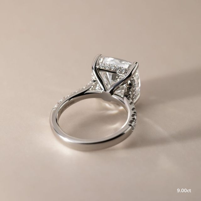 Aalia White Gold Pave Engagement Ring