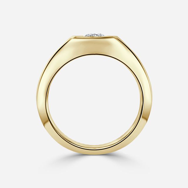 Kairos Yellow Gold Solitaire Engagement Ring