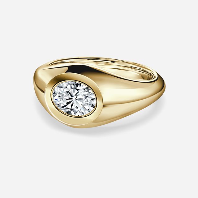 Kairos Yellow Gold Solitaire Engagement Ring