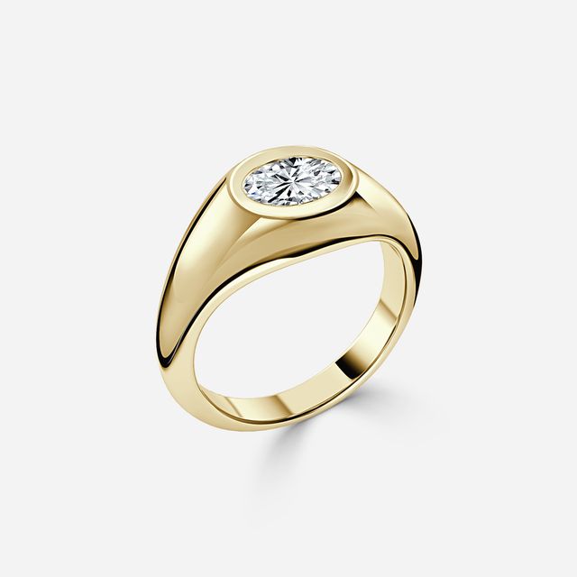 Kairos Yellow Gold Solitaire Engagement Ring