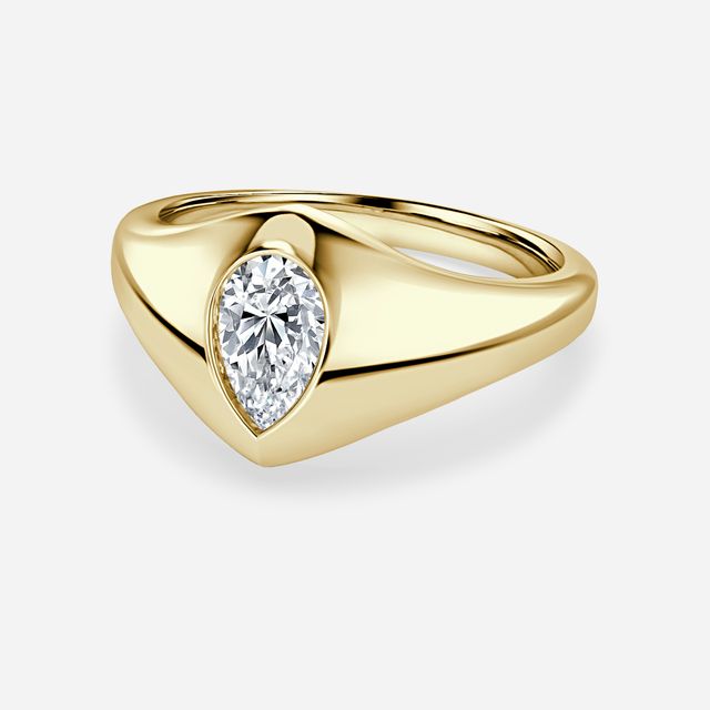 Kairos Yellow Gold Solitaire Engagement Ring