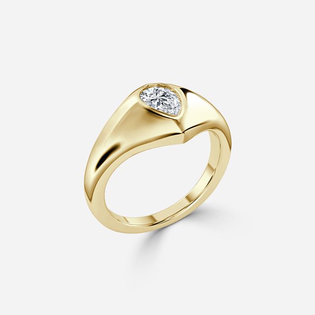 Kairos Yellow Gold Solitaire Engagement Ring